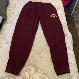Hollister Burgundy Ultra High-Rise Sweatpants